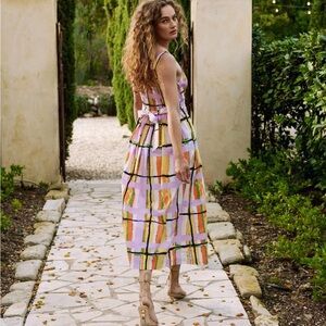 Cleobella Harris Ankle Dress In Saffron Hale Color Way (Midi). New